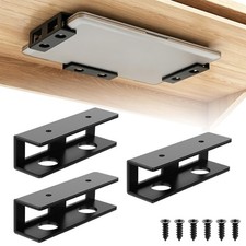 3 PCS Under Desk Laptop Mount with Anti-Scratch Felt Board Durable Under Desk... picture