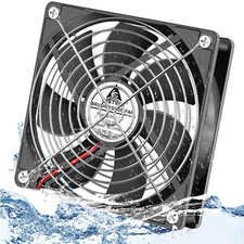 12V DC 120mm Waterproof High-Speed Brushless Cooling Fan for Outdoor Use picture