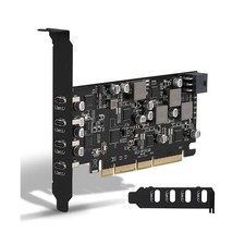 USB PCIe Card Power Delivery 4 USB Type-C Ports, PCIe USB3.1(USB 3.2 Gen 2) w... picture