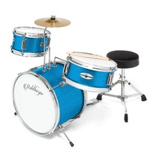 3-Piece Complete Kids Drum Set - Junior Beginner Kit with 14