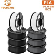 TECBEARS 8KG PLA 3D Printer Filament Bundle 1.75mm Less Stringing Entry Level picture