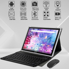 Tablet 10 Inch Tablet, Tablet 2 in 1 Android Tablet with Keyboard Wireless mouse picture
