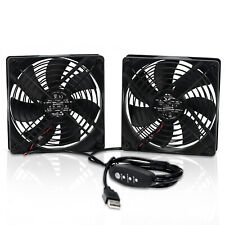 Dual 120mm DC 5V USB Computer Cooling Fan with Speed Controller, Ventilator Fan  picture