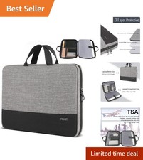 Lightweight TSA Laptop Bag for 15-16 Inch Devices in Elegant Grey picture