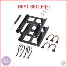 ELUTENG 2pcs Double Deck Mounting Bracket SSD Adapter Metal SSD HDD Holder picture