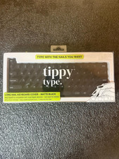 tippy type Keyboard Cover Compatible with Mac - Matte Black: Silicone Flexible picture