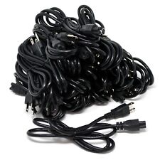 🔥LOT OF 100 6ft Original Dell 3-Prong Mickey Mouse AC Power Cord for PC Printer picture