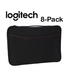 8-PACK Logitech 16 Inch Notebook Laptop Sleeve Bag Handle Case Cover BLACK/ RED picture