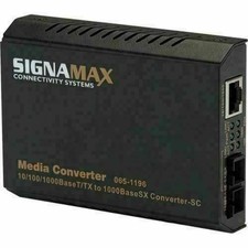 Signamax 065-1196 Media Converter 10/100/1000BaseT/TX to 1000BaseSX MMF 50/125 picture