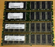 Lot Of 8 DDR1 400 CL3 CL2.5 Desktop RAM Memory (x4 512MB And x4 256MB) Infineon picture