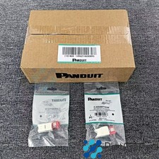New Fits Panduit CAT5e Network Jack Module Gigabit White CJ5E88TGIW BOX OF 50 picture
