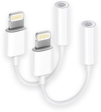 [Apple MFi Certified] 2 Pack Lightning to 3.5 mm 2Pack, White/Lightning 2Pack  picture