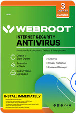 Webroot - Internet Security with Antivirus Protection (3 Devices) (6-Month Subs) picture