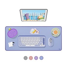 Logitech Studio Series Extra Large Lilac Desk Mat Spill Resistant Stylish Pro... picture