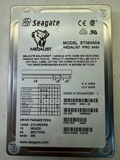 SEAGATE ST36450A 9K0001-301 6450MB 5.4K RPM 512KB CACHE ATA2 3.5