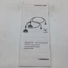 1996 Adaptec Universal SlimSCSI Connection User Guide PC Card-SCSI Host Adapter picture