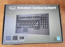 Adesso Rackmount Glidepoint Touchpad Keyboard ACK-730UB Compact 1U USB 107 Keys picture
