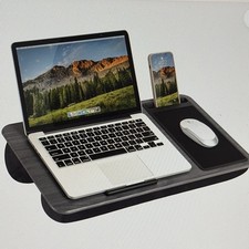 LAPGEAR Woodgrain Lap Desk, Device Ledge, Mouse Pad  Phone Holder, Fits 15.6 picture