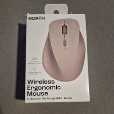 North Wireless Ergonomic 6 Button Mouse  Rechargeable 2.4ghz & Wireless picture