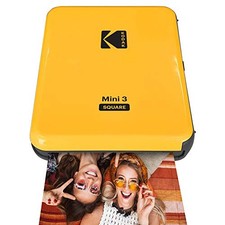 KODAK All-New Mini 3 Square Bluetooth Printer 4PASS P300GGY - Yellow picture