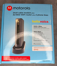 Motorola MT7711 24x8 Cable Modem AC1900 WiFi Router 2 Phone Lines Xfinity NIB picture