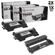 LD Comp Cartridge & Drum Set 3pk for Brother TN450 DR420 Intellifax 2840 2940 picture