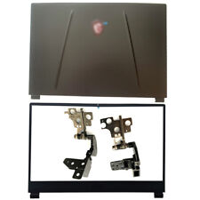 New for MSI GP65 MS-16U1 MS-16U2 Black LCD Back Cover+Front Bezel+LCD Hinges picture