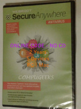 🔥 Webroot Antivirus 2026 | 2 YRS for 5 PC/MAC | Digital Key ONLY  (no CD)🔥  picture