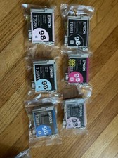 New 6 x Epson 98 Black/Cyan/Light Cyan/Magenta/Light Magenta Ink Jet cartridges picture