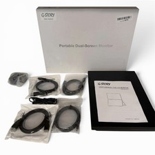 G-STORY ‘Black’ PORTABLE DUAL-SCREEN MONITOR [GS140N2] picture