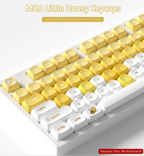 Honey Bee Theme Keycaps MOA Profile PBT Dye Sub 121 Keys Mechanical Keyboard Set picture