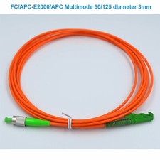 10pack FC/APC-E2000/APC Multimode 50/125 fiber optic jumper Single Patch Cord picture