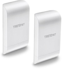 TRENDnet 10dBi Wireless N300 Outdoor PoE Pre-configured Two Pack, white picture