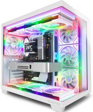 Musetex Y6 Infinity Mirror PWM ARGB Fans ATX Mid Tower PC Case 16.73