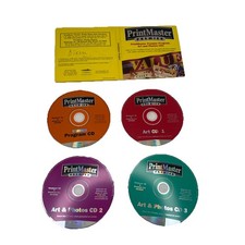 PrintMaster Premier Program (Windows 95 & 3.1 CD-ROM) 1998 Mindscape 4 Disc Set picture