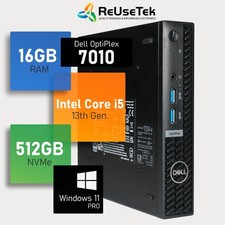 Dell OptiPlex 7010 Micro PC Intel i5-13500T 16GB RAM 512GB NVMe SSD Win 11 Pro picture