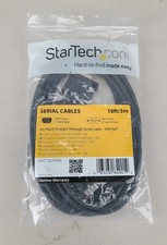 StarTech.com 3m Black Straight Through DB9 RS232 Serial Cable - M/F picture
