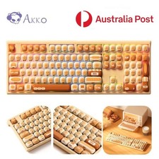 AKKO Wireless ​Cartoon Mechanical Gaming Keyboard Steamed Bluetooth RGB USB PBT  picture