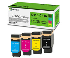 C410 C415 Toner Cartridge 4 Pack Replacement for C410DN C415DN VersaLink Printer picture