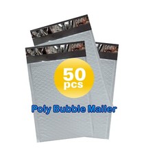 PolycyberUSA  50 pcs #6 Poly Bubble Envelopes Mailers  (Inner 12.5x18) picture