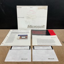 Microsoft Project For Windows Working Model 5.25 Inch Floppy Vintage Computing picture