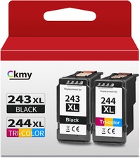 2PK PG-243 CL-244 XL Ink Black Color for Canon MG2525 MG2522 TR4520 TS3320 TS302 picture