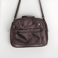 TUMI TECH TOP ZIP DELUXE DISCONTINUED LAPTOP BRIEFCASE Maroon 17x13x7 picture