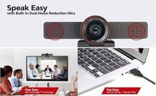 v AV Access 1080P Webcam, HD Web Camera with Microphone & Privacy Cover, Plug an picture