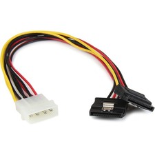 StarTech 12in LP4 to Dual SATA Power Y Cable Splitter Molex Adapter picture