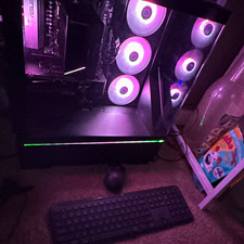 Custom/Whitebox Custom Gaming PC RGB Lighting Desktop Tower, Black picture