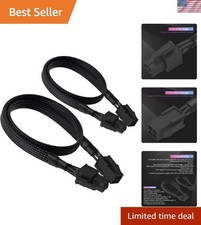 2-Pack ATX 4 Pin Extension Cable, Motherboard CPU 4pin Male to Female Adapter... picture