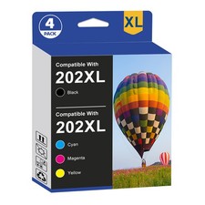 202XL Ink Replacement for Epson 202XL WorkForce WF-2860 XP-5100 Printer (4 Pack) picture