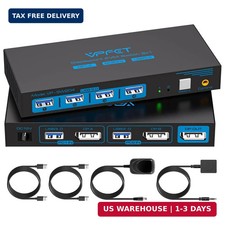 8K@60Hz KVM Switch 1 Monitors 2 Computers Displayport 4K@120Hz picture