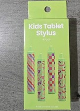 Kids Crayon Style Universal Tablet Stylus - 4 Pack Green. Brand New In Box. picture